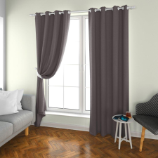 OXFORD világosszürke függöny 140x250 cm Felfüggesztés: Hullámos sínszalag lakástextília