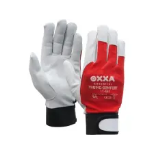  OXXA Tropic-Comfort 11-461 nappa kesztyű fehér-piros -11 védőkesztyű