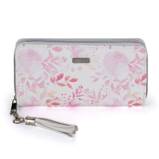 OXYBAG Mony Pink Flowers virágos női nagyméretű pénztárca - 19x2x10 cm pénztárca