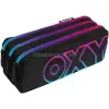 Oxybag tolltartó, három cipzárral Rainbow Pink
