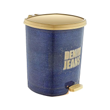 Özer Plastik Műanyag pedálos szemetes Denim Jeans mintás 20L szemetes