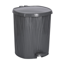 Özer Plastik Waves pedálos szemetes kivehető vödörrel Szürke 11L szemetes