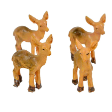  Őzike poly M3,5cm 4db-os dekorációs kellék