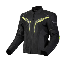 Ozone Motoros kabát Ozone Flow fekete-neon sárga motoros kabát