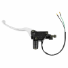 P2R (Motorisé) P2R bal oldali fékfőhenger SYM 50-125 SYMPHONY S 2010-2014, 200 FIDDLE III 2015-2017, PEUGEOT 50-125 TWEET 2010-2019, fekete-ezüst P2R (Motorisé) Futómű és fék alkatrészek Fékmunkahengerek, féknyergek