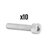 P2R (Motorisé) P2R hatszögletű süllyesztett fejű csavar M6 x 35 mm, krómozott (10 db/csomag) P2R (Motorisé)  Motor alkatrészek Csavarok és alkatrészek