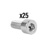 P2R (Motorisé) P2R M5 x 12 mm hatszögfejű süllyesztett csavar, krómozott (25 db/csomag) P2R (Motorisé) Motor alkatrészek Csavarok és alkatrészek