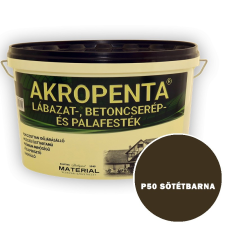 P50 SÖTÉTBARNA - AKROPENTA LÁBAZAT-, BETONCSERÉP ÉS PALAFESTÉK fal- és homlokzatfesték