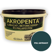 P91 ANTRACIT - AKROPENTA LÁBAZAT-, BETONCSERÉP ÉS PALAFESTÉK - 4 L fal- és homlokzatfesték