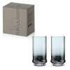  P.M.PM0241DBLU Long Drink pohár színes üvegből, 370ml, 2 db-os szett, Dark Blue