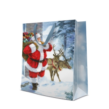  P.W.AGB2006702 Santa is Coming papír ajándéktáska big 30x41x12cm ajándéktasak