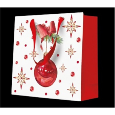  P.W.AGB2014110 Jingle Bells papír ajándéktáska CD-s 17x17x6cm ajándéktasak