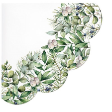  P.W.SDR232600 Winter Greenery rondo papírszalvéta 32cm,12db-os papírárú, csomagoló és tárolóeszköz