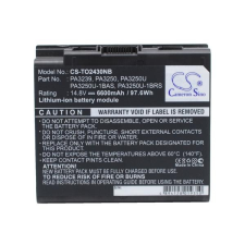  PA3250U-1BRS Laptop akkumulátor 6600 mAh egyéb notebook akkumulátor
