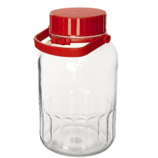 Paşabahçe Pasabache Kyoto Üveg tárolóedény műanyag fedéllel, 8 l papírárú, csomagoló és tárolóeszköz