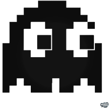  Pac Man 8-bit szellem matrica matrica