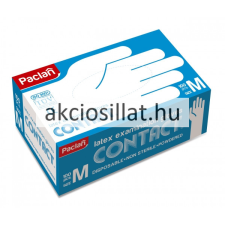 Paclan Latex Kesztyű Enyhén púderezett M-es 100db védőkesztyű