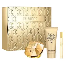  Paco Rabanne szett: Lady Million, Eau De Parfum, nőknek, 80 ml kozmetikai ajándékcsomag