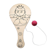 Paddle Ball Kiszínezhető ütögetős labdajáték - Hercegnő kerti játék