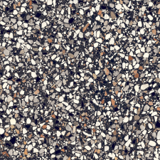 Padló Del Conca Frammenti nero 20x20 cm matt 20FR08MI járólap