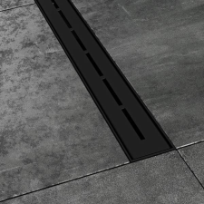  Padlólefolyó Ravak Runway 82 cm fekete rozsdamentes acél X01751 kád, zuhanykabin