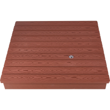 Padlózuhany lábzuhannyal WPC vörösesbarna 80 cm x 78,5 cm kád, zuhanykabin