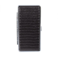 Padonio Fekete dombornyomott cigaretta tárca 12 szál cigarettának cigaretta tárca