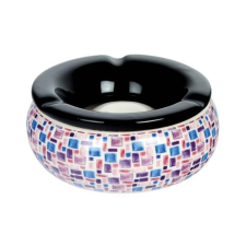 Padonio Közepes méretű kerámia hamutartó - kék lila mozaik minta hamutartó