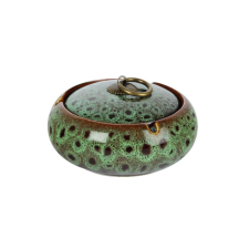 Padonio Közepes méretű kerámia hamutartó - Méregzöld színű gyökérfa mintával hamutartó