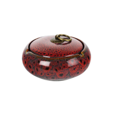 Padonio Közepes méretű kerámia hamutartó - Piros színű gyökérfa mintával hamutartó