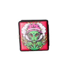 Padonio Színes cigaretta tárca 20 cigaretta részére - Két cigarettát szívó ufó cigaretta tárca