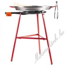 Paella sütögetőszett inox paella 40/47 cm kerti sütés és főzés