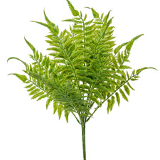  Páfrányleveles bokor 7 ágú 44cm dekorációs kellék