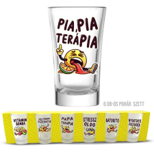  Pálinkás pohár szett, Pia, pia, terápia ajándéktárgy