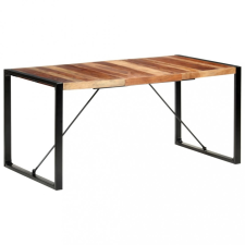 Paliszander felületű tömör fa étkezőasztal 160 x 80 x 75 cm bútor