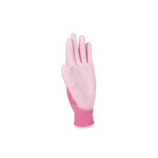 PALM GLOVES Kesztyű Buck pink - rózsaszín PW poliuretán tenyér 09-es L védőkesztyű