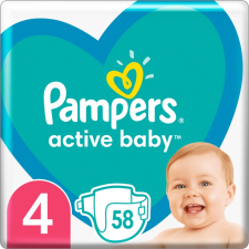 Pampers Active Baby Size 4 eldobható pelenkák 9-14 kg 58 db pelenka