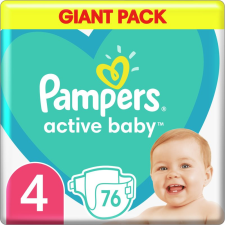 Pampers Active Baby Size 4 eldobható pelenkák 9-14 kg 76 db pelenka
