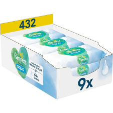 Pampers Harmonie Aqua Plastic Free 432 db (9× 48 db) törlőkendő