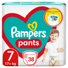 Pampers Pants Bugyipelenka, Méret: 7, 38 db pelenka, 17kg+ pelenka