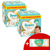 Pampers Premium Care 2x havi Pelenkacsomag 15kg+ Junior 7 (216db) + Ajándék Törlőkendő