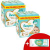 Pampers Premium Care 2x havi Pelenkacsomag 4-8kg Mini 2 (448db) + Ajándék Törlőkendő