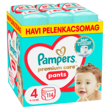 Pampers Premium Care Pants bugyipelenka 4, 9-15 kg, HAVI PELENKACSOMAG 114 db pelenka