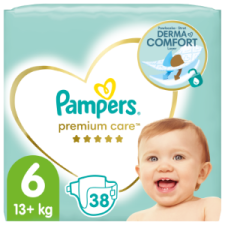 Pampers Premium Care Pelenka, 6 Méret, 38 db, 13kg+ pelenka