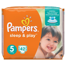 Pampers Sleep &amp; Play pelenka, Junior 5, 11-18 kg, 42 db-os pelenka