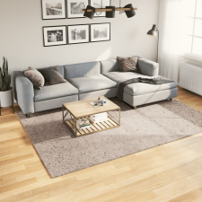 PAMPLONA bézs magas szálú bolyhos modern szőnyeg 200 x 280 cm lakástextília