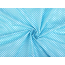  Pamut anyag pöttyös - Kék dekorációs kellék