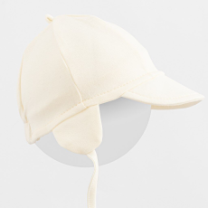  Pamut baba sapka napellenzővel New Baby Casually dressed cream, vel. 56/62