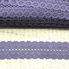 Pamut csipke antiklila színű 4,5cm x 2m méteráru