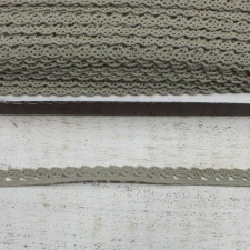 Pamut csipke kavics színű 1 cm x 2m méteráru